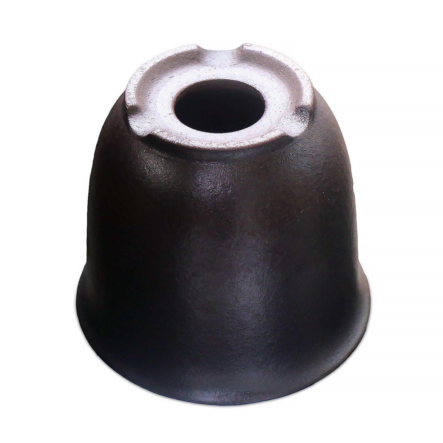 盆栽鉢 エビネ鉢 黒 4号 四日市萬古焼 丸 円形 陶器 約12センチ