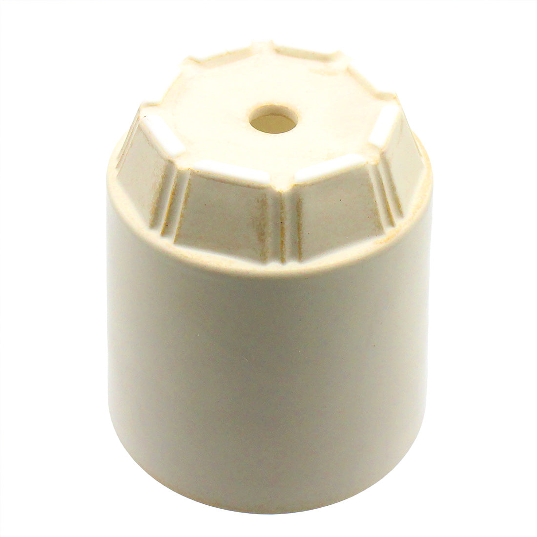 盆栽鉢 筒型丸深 ホワイトバニラ 美濃焼 3号(約9.3センチ)