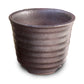 盆栽鉢 六平 黒 3号 四日市萬古焼 丸 円形 陶器 約9センチ