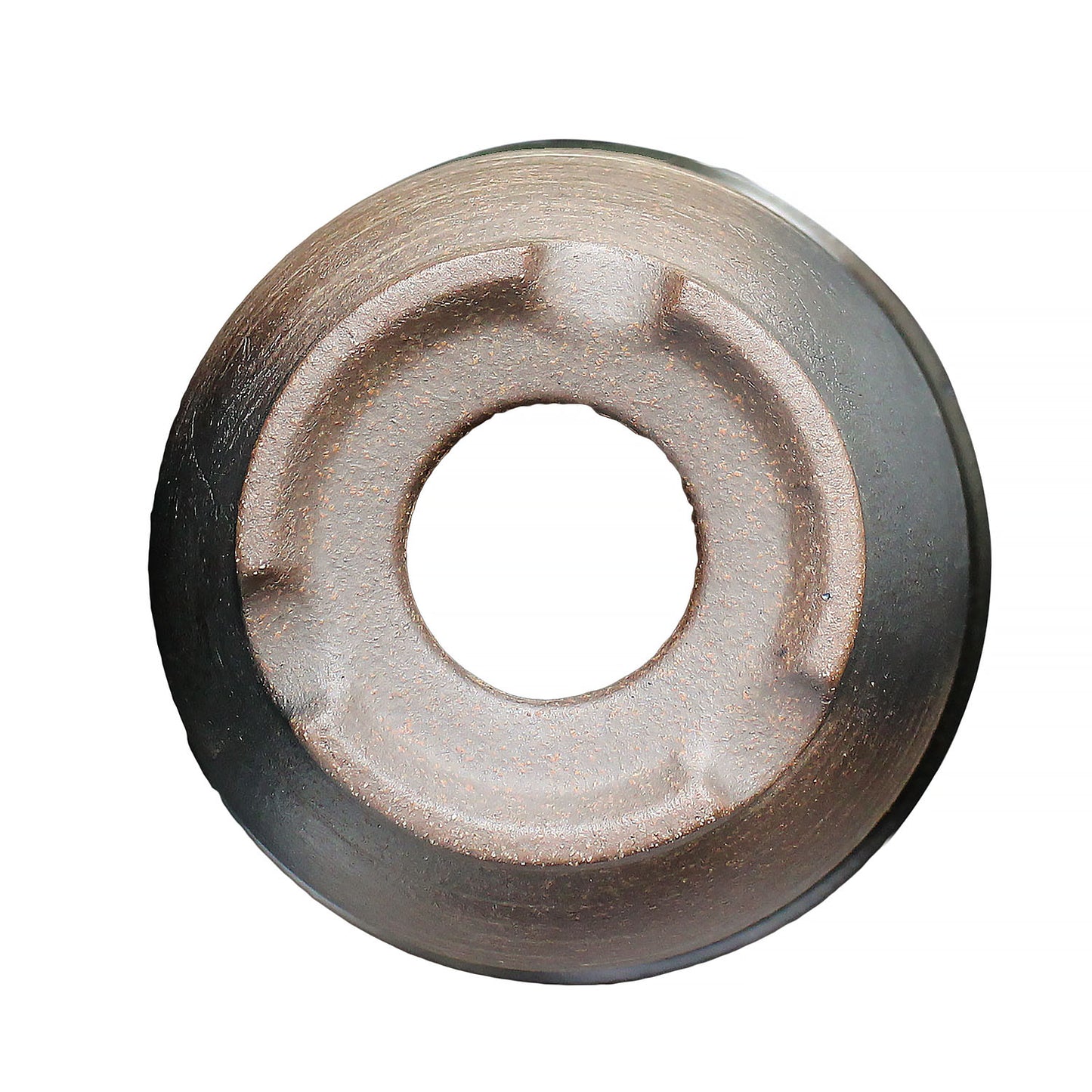 盆栽鉢 エビネ鉢 金吹 4号 四日市萬古焼 丸 円形 陶器 約12センチ