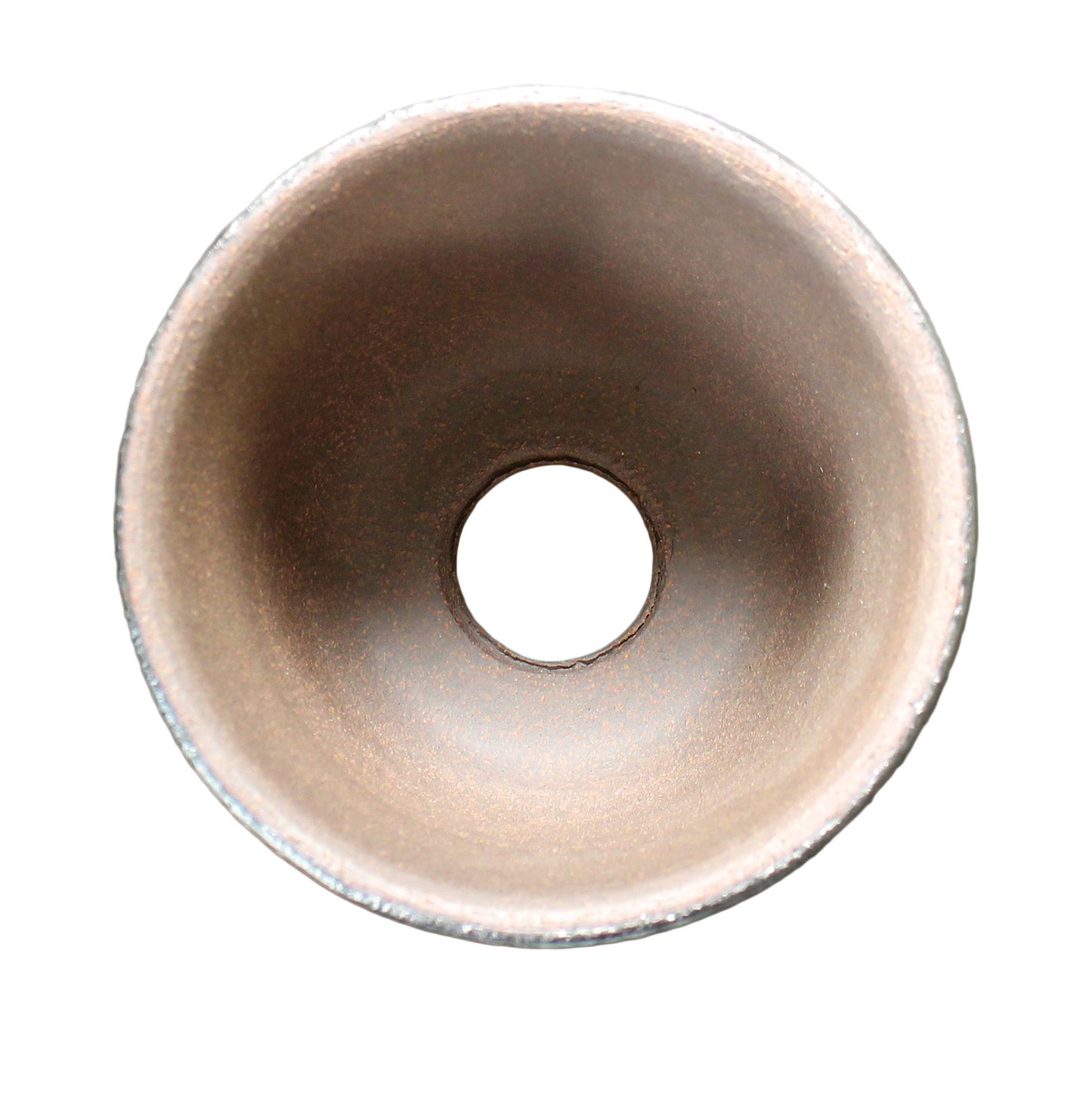 盆栽鉢 エビネ鉢 金吹 4号 四日市萬古焼 丸 円形 陶器 約12センチ