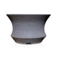 信楽焼 陶器鉢 中深ソリ M 5.5号 黒鉄釉 約17センチ