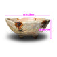 盆栽鉢 山野草鉢 岩肌丸 四日市萬古焼 (5号(約15センチ), 砂ビードロ)